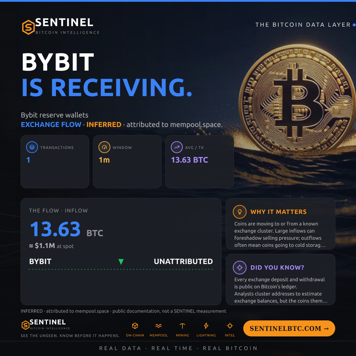 BYBIT: 13.63 BTC IN