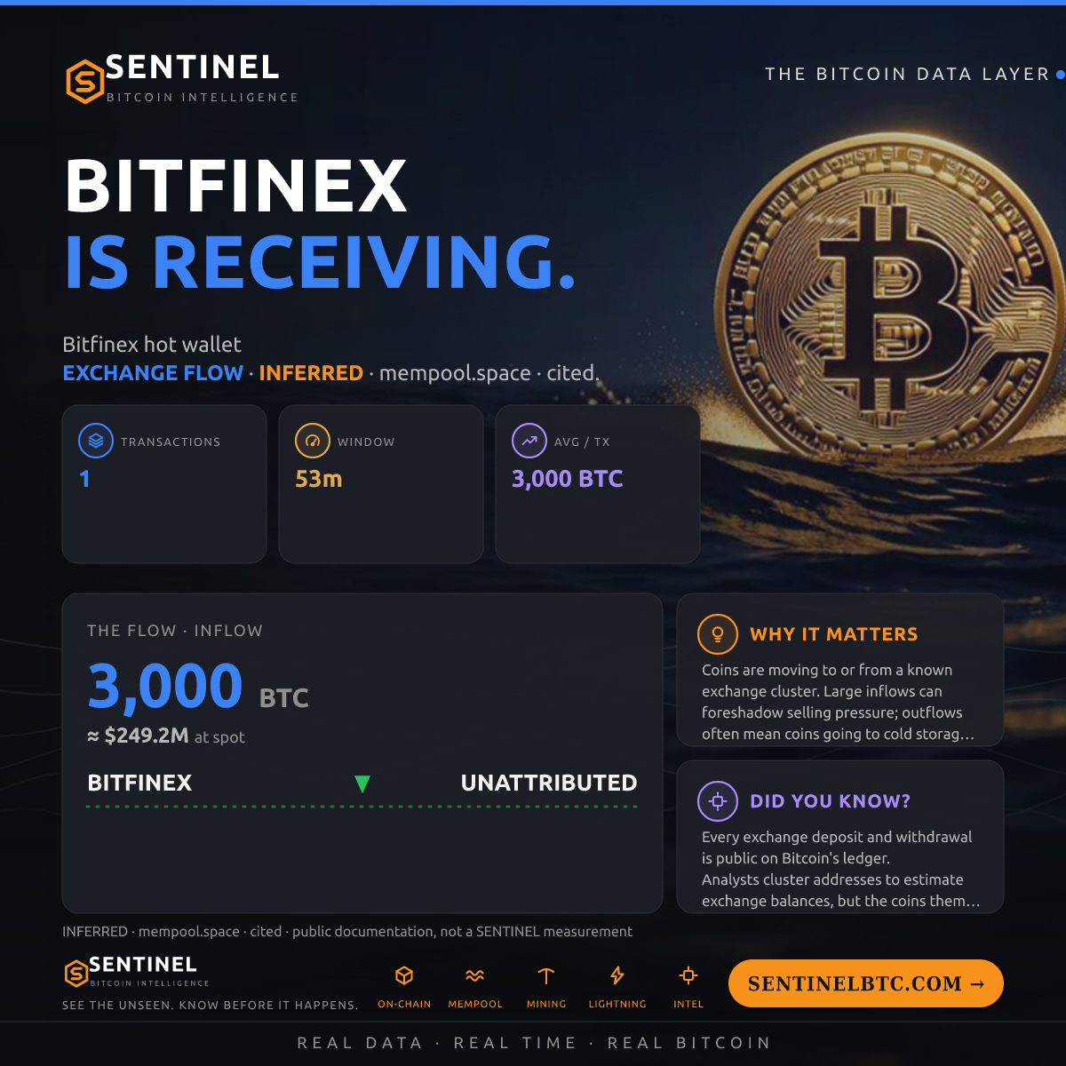 BITFINEX: 3,000 BTC IN