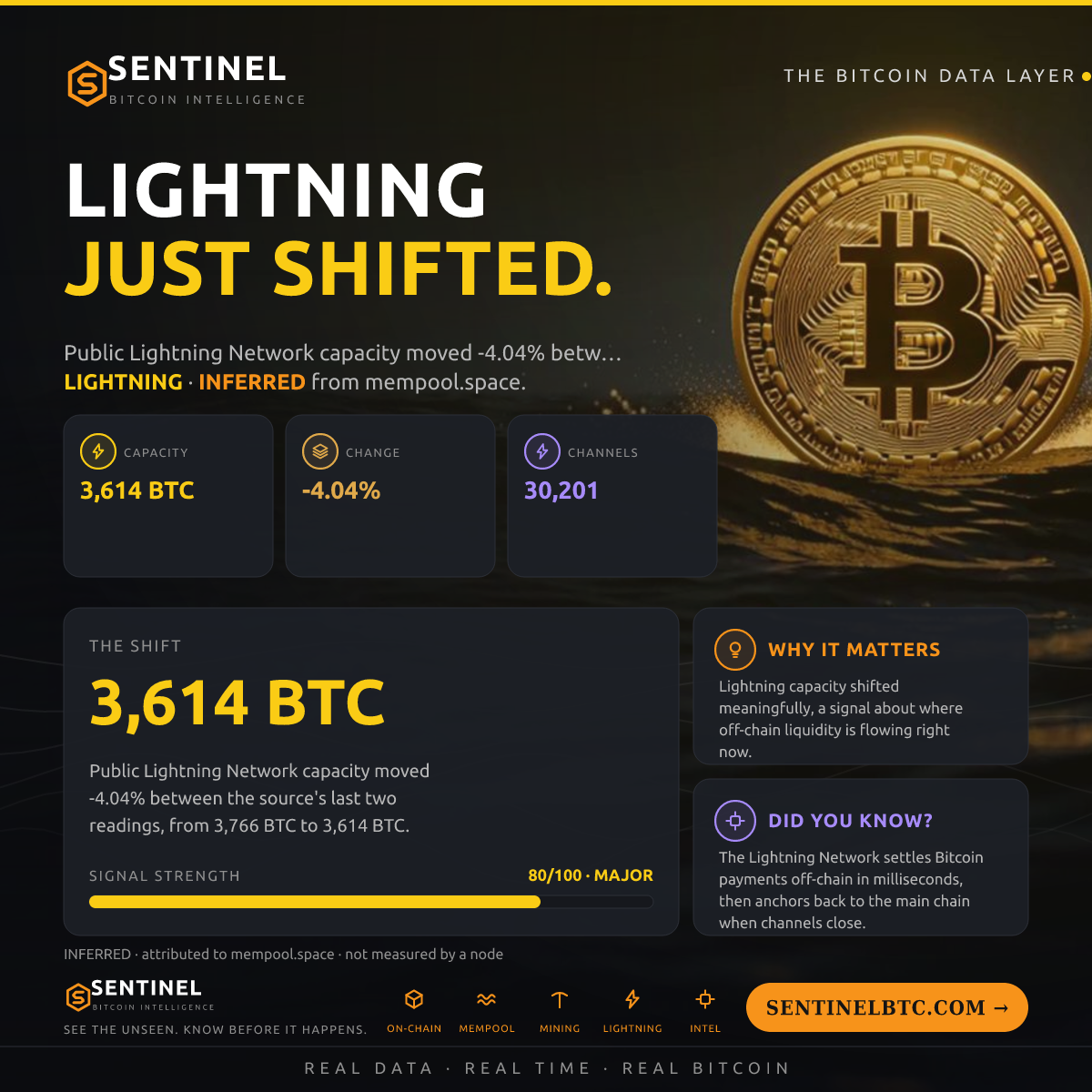 LIGHTNING CAPACITY -4.0%